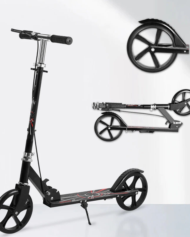 Foldable Commuter Scooter - Adjustable Height for Kids and Adults
