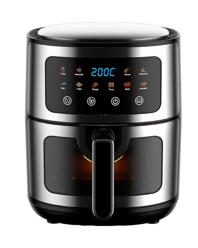 8L Visual Air Fryer - Digital Control, Healthy Oil-Free Cooking