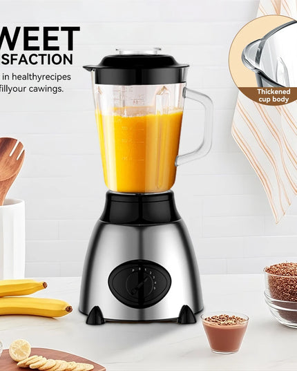 FGRYB 1.5L 850W Blender - Dual Blades, Ice Crusher & Juicer