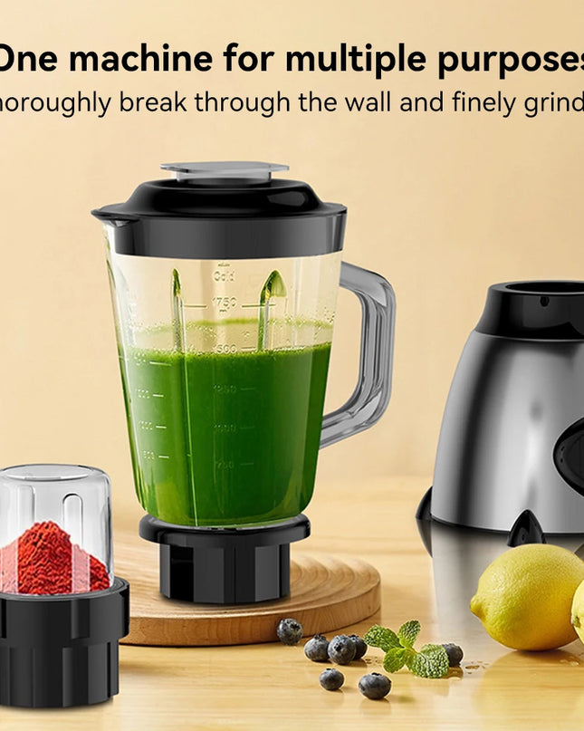 FGRYB 1.5L 850W Blender - Dual Blades, Ice Crusher & Juicer