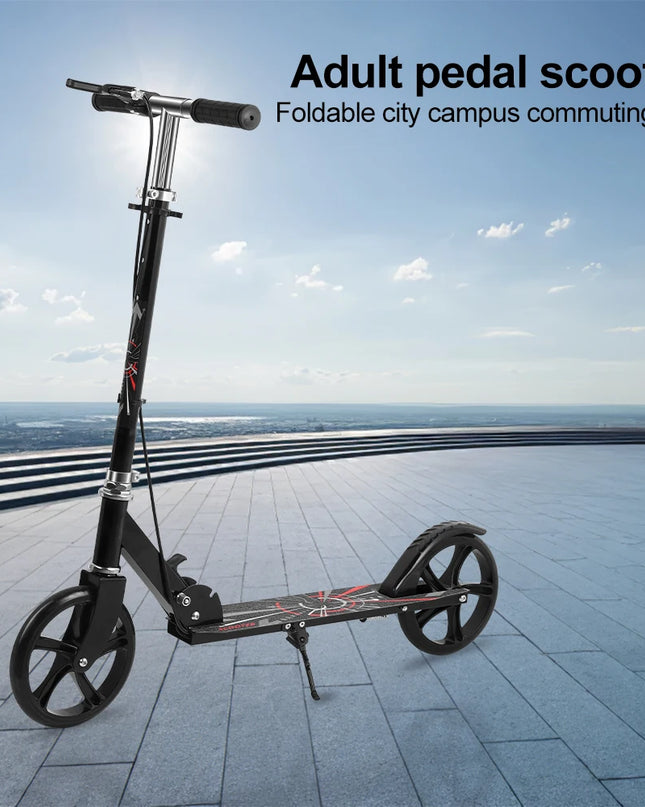 Foldable Commuter Scooter - Adjustable Height for Kids and Adults