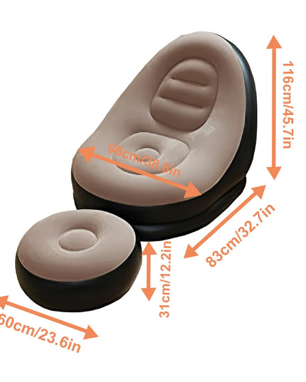 FGRYB Portable Inflatable Lazy Sofa - Indoor/Outdoor Bean Bag Chair