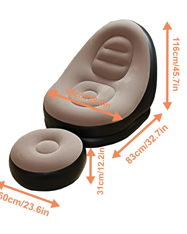 FGRYB Portable Inflatable Lazy Sofa - Indoor/Outdoor Bean Bag Chair
