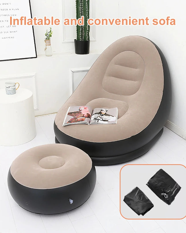 FGRYB Portable Inflatable Lazy Sofa - Indoor/Outdoor Bean Bag Chair