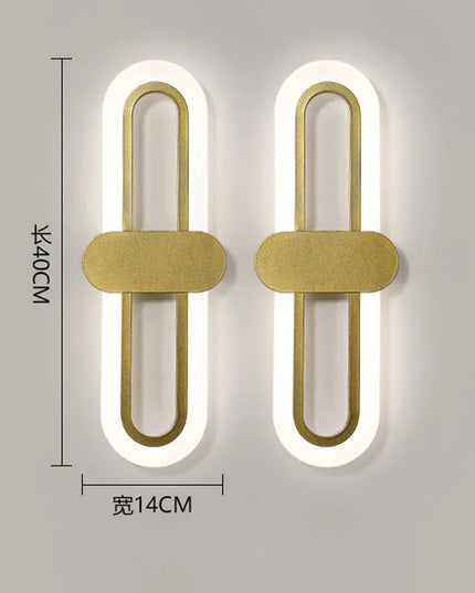 Modern Minimalist Wall Lamp - LED Three-Color for Bedroom & Aisle