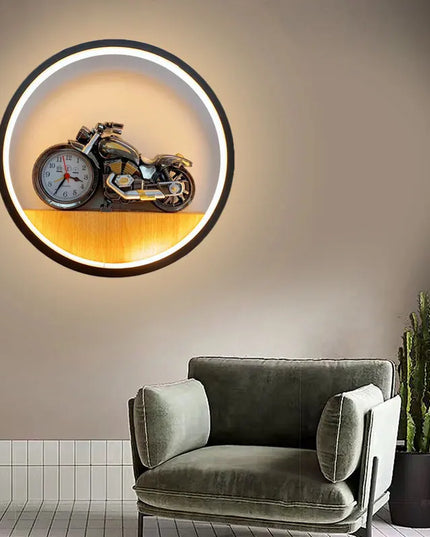 Modern Minimalist LED Cartoon Wall Lamp - Creative Bedside Décor
