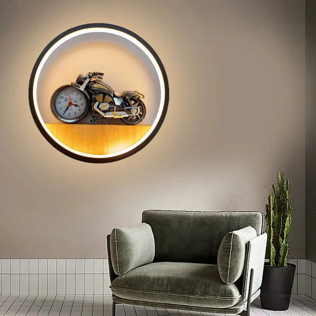 Modern Minimalist LED Cartoon Wall Lamp - Creative Bedside Décor