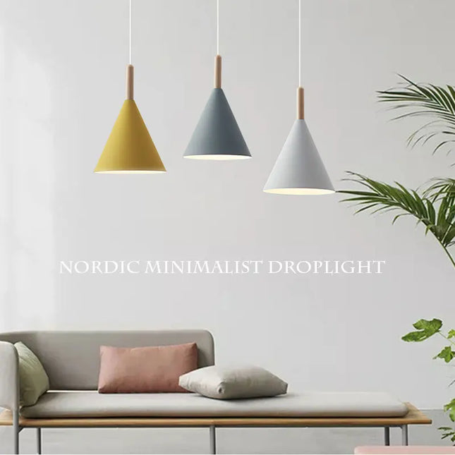 Modern E27 Pendant Lights - Colorful Hanging Lamp for Home Decor