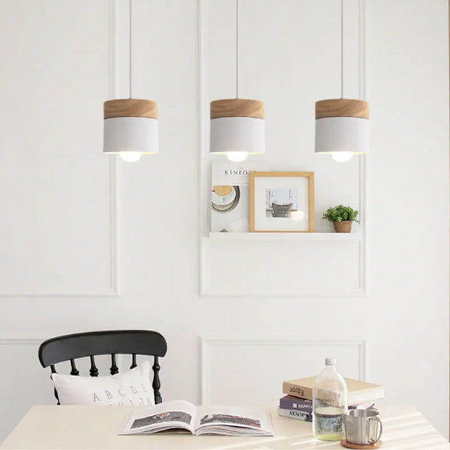 Nordic Minimalist E27 LED Chandelier - Modern Macarons Design Light
