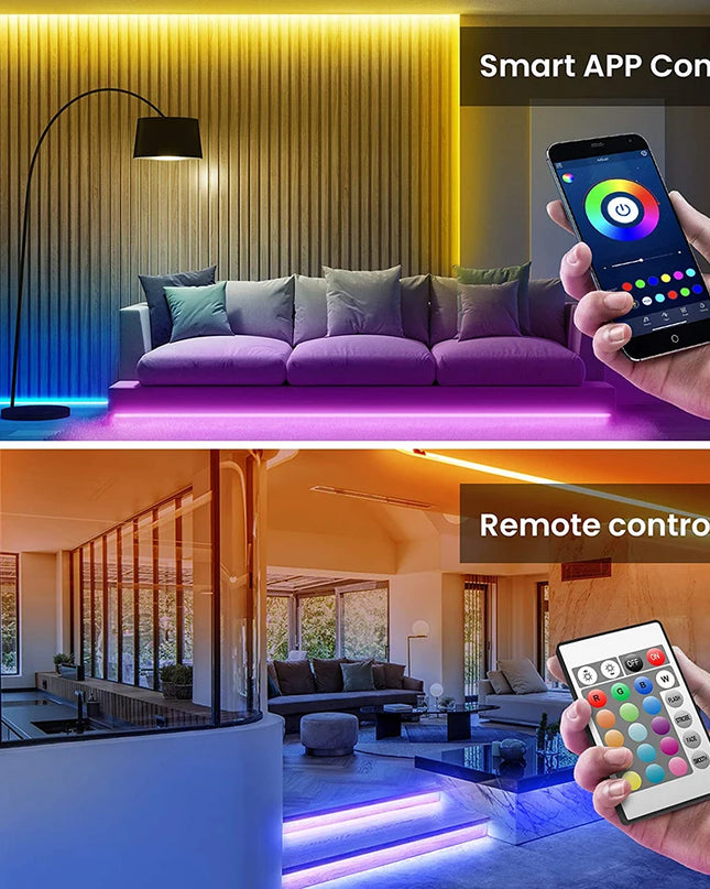 Mikenoon RGB LED Strip Light - Flexible Self-Adhesive 5V Tape