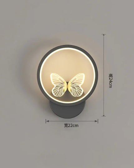 Modern Golden Butterfly LED Wall Lamp - Stylish Home Decoration