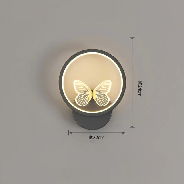 Modern Golden Butterfly LED Wall Lamp - Stylish Home Decoration