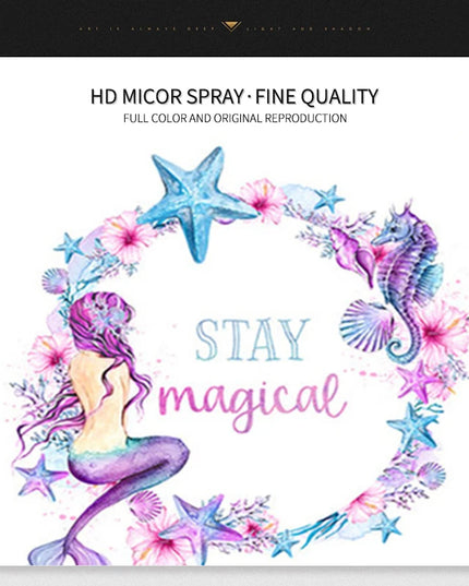 Starfish Hippocampus Mermaid Canvas Poster - Nordic Wall Art Decor