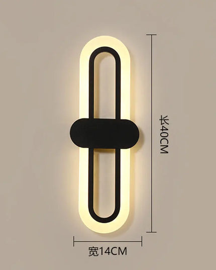 Modern Minimalist Wall Lamp - LED Three-Color for Bedroom & Aisle