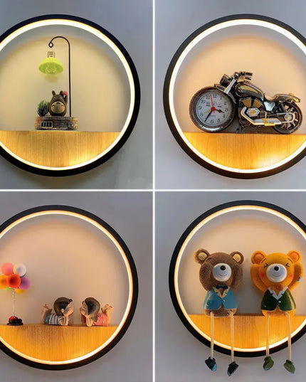 Modern Minimalist LED Cartoon Wall Lamp - Creative Bedside Décor