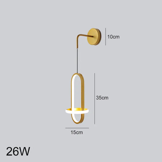 Minimalist LED Chandelier - Modern Pendant Light for Bedroom & Living Room
