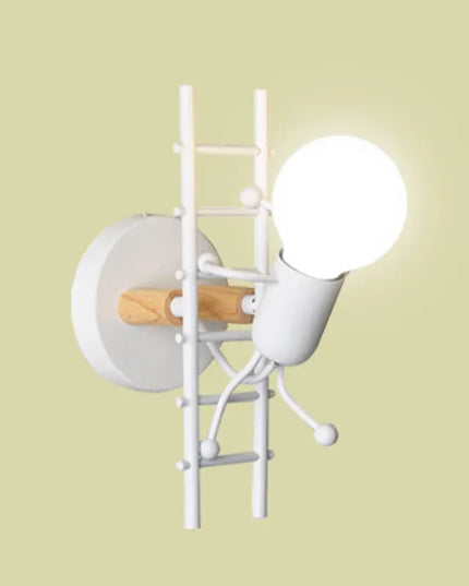Creative Iron Wall Sconce Lamp - LED Light for Kids' Room