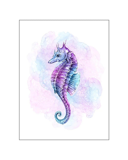 Starfish Hippocampus Mermaid Canvas Poster - Nordic Wall Art Decor