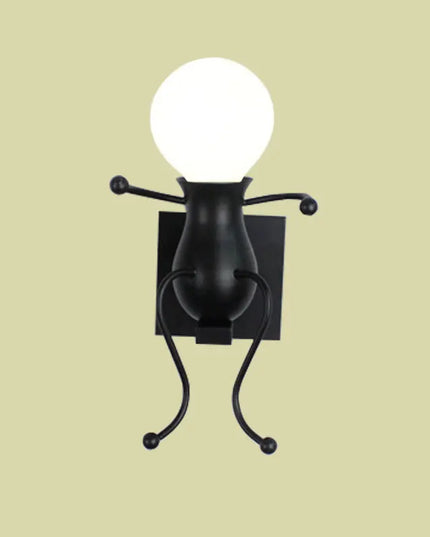 Creative Iron Wall Sconce Lamp - LED Light for Kids' Room