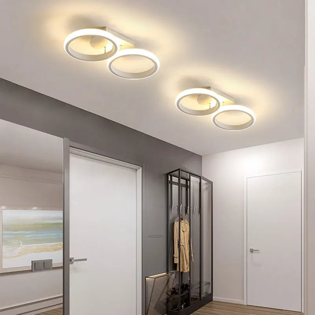 Modern LED Ceiling Lamp - Rectangular, Creative Design for Rooms