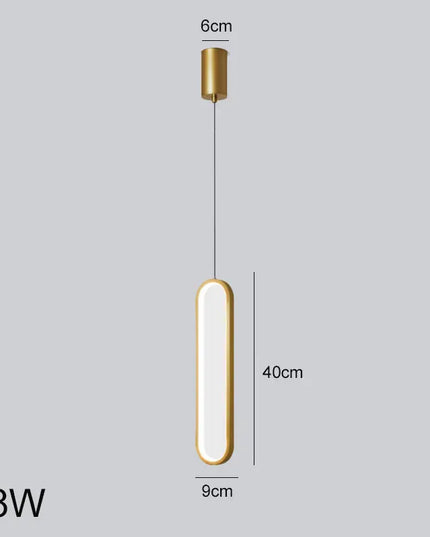 Minimalist LED Chandelier - Modern Pendant Light for Bedroom & Living Room