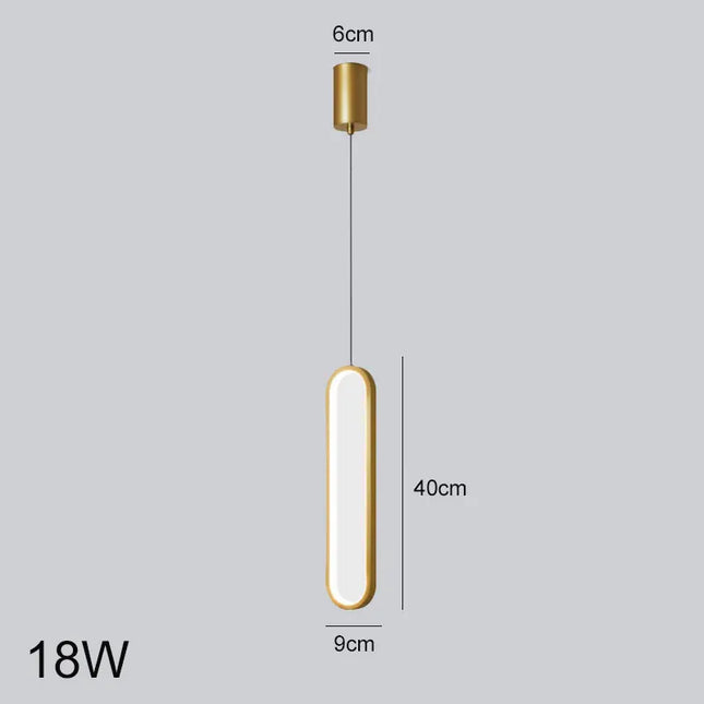 Minimalist LED Chandelier - Modern Pendant Light for Bedroom & Living Room