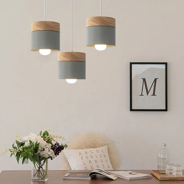 Nordic Minimalist E27 LED Chandelier - Modern Macarons Design Light