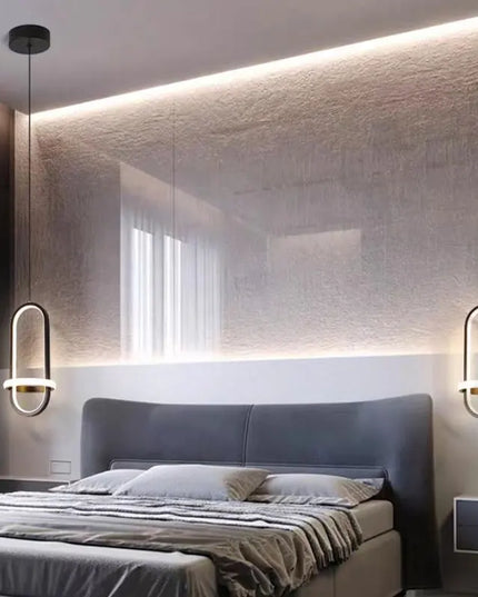 Minimalist LED Chandelier - Modern Pendant Light for Bedroom & Living Room