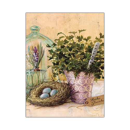 European Retro Flower Canvas Prints - Vintage Wall Art for Home Decor