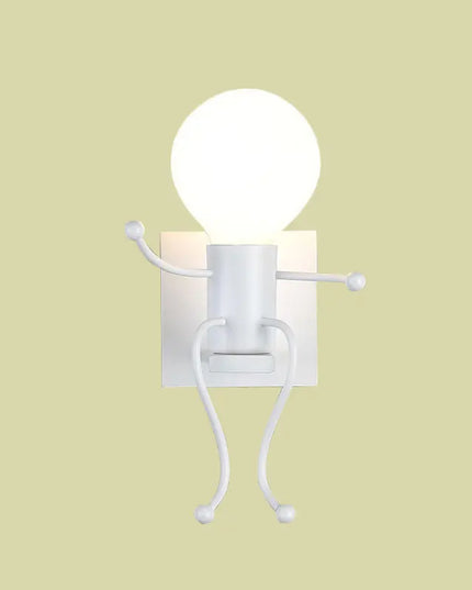 Creative Iron Wall Sconce Lamp - LED Light for Kids' Room