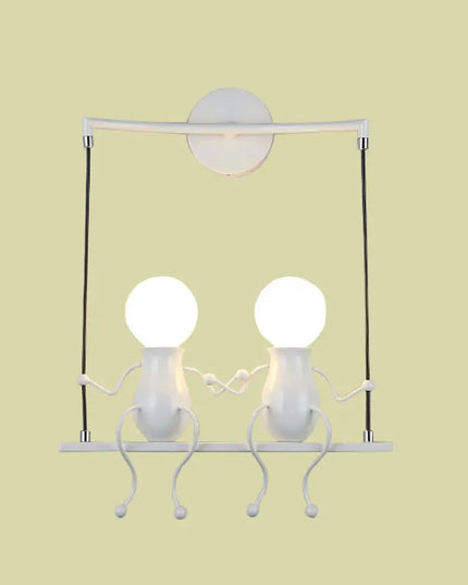Creative Iron Wall Sconce Lamp - LED Light for Kids' Room