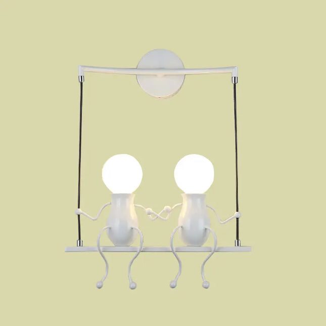 Creative Iron Wall Sconce Lamp - LED Light for Kids' Room