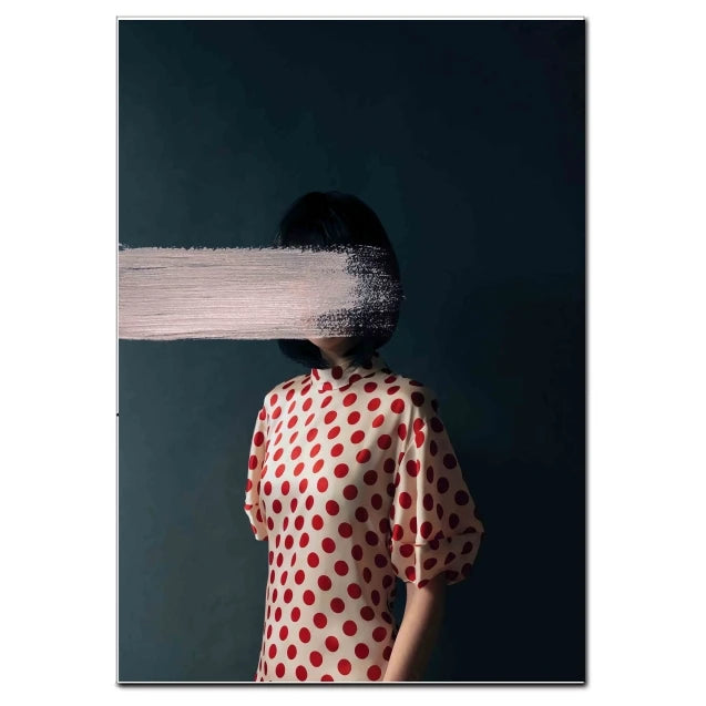 Vintage Women Figure Canvas Art Poster - Modern Home Decor Print