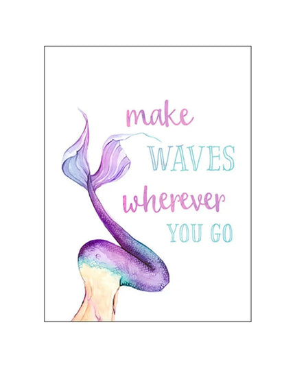 Starfish Hippocampus Mermaid Canvas Poster - Nordic Wall Art Decor