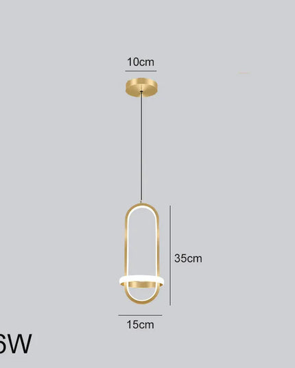 Minimalist LED Chandelier - Modern Pendant Light for Bedroom & Living Room