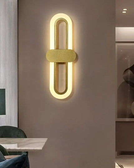 Modern Minimalist Wall Lamp - LED Three-Color for Bedroom & Aisle