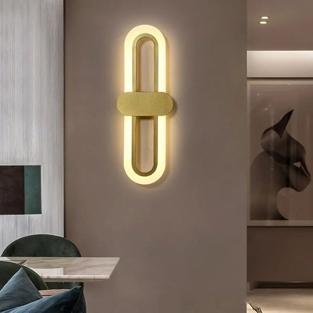 Modern Minimalist Wall Lamp - LED Three-Color for Bedroom & Aisle