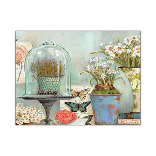 European Retro Flower Canvas Prints - Vintage Wall Art for Home Decor