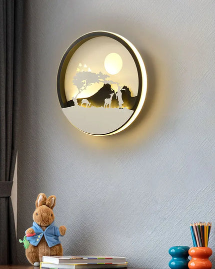 Modern Black & White LED Wall Lamp - Sleek Indoor Lighting Solution