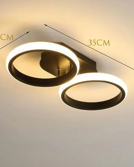 Modern LED Ceiling Lamp - Rectangular, Creative Design for Rooms