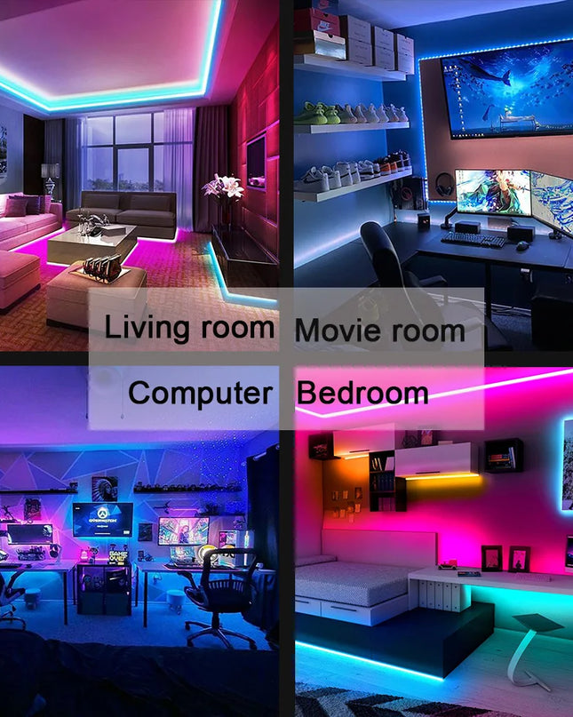Mikenoon RGB LED Strip Light - Flexible Self-Adhesive 5V Tape