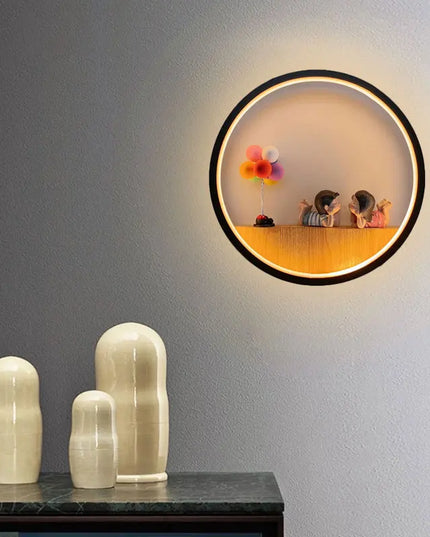 Modern Minimalist LED Cartoon Wall Lamp - Creative Bedside Décor