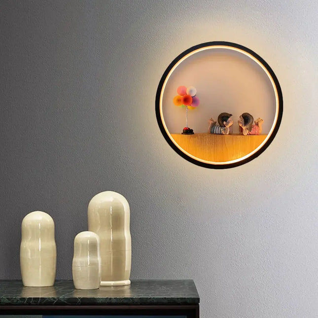 Modern Minimalist LED Cartoon Wall Lamp - Creative Bedside Décor