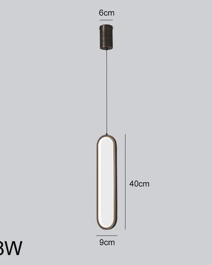 Minimalist LED Chandelier - Modern Pendant Light for Bedroom & Living Room