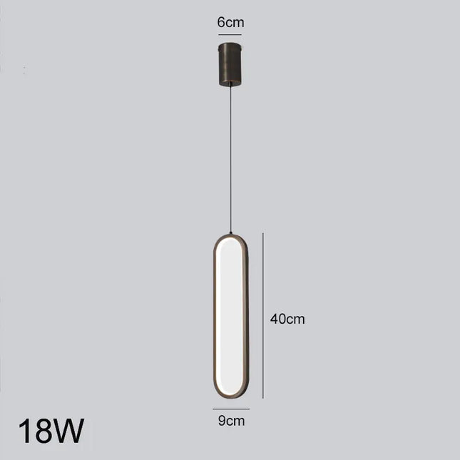 Minimalist LED Chandelier - Modern Pendant Light for Bedroom & Living Room