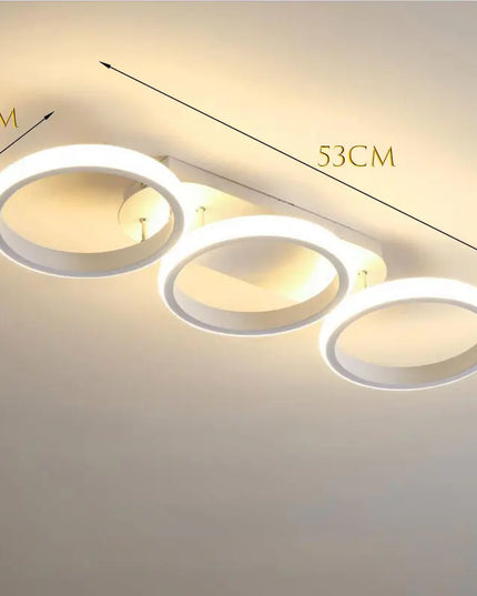 Modern LED Ceiling Lamp - Rectangular, Creative Design for Rooms