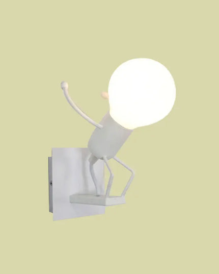 Creative Iron Wall Sconce Lamp - LED Light for Kids' Room