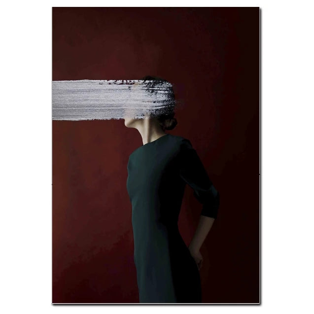 Vintage Women Figure Canvas Art Poster - Modern Home Decor Print