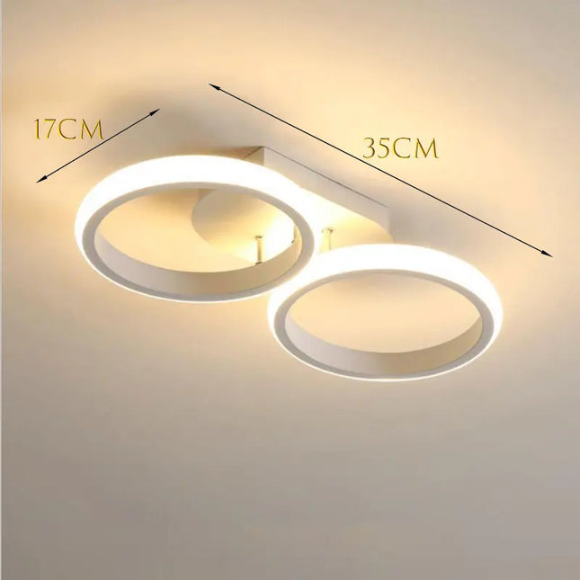Modern LED Ceiling Lamp - Rectangular, Creative Design for Rooms