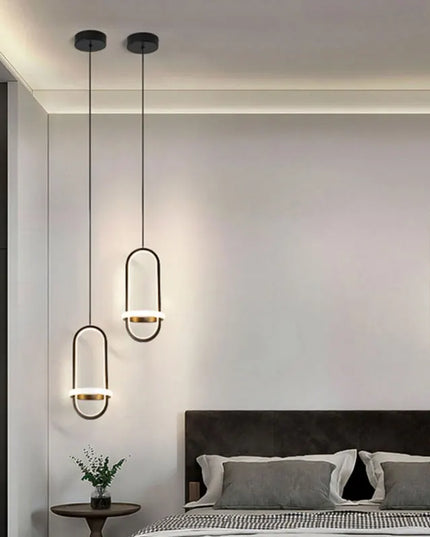 Minimalist LED Chandelier - Modern Pendant Light for Bedroom & Living Room